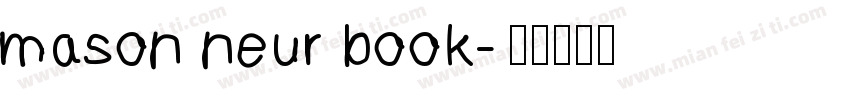 mason neur book字体转换